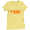 halloween at eden bar Ladies Fitted T-Shirt