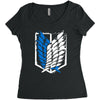 wings of freedom Women's Triblend Scoop T-shirt
