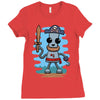 pirate ned Ladies Fitted T-Shirt
