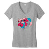 rhino splat Women's V-Neck T-Shirt