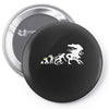alien evolution   mens funny Pin-back button