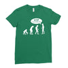 banksy funny human evolution indie Ladies Fitted T-Shirt