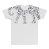elephant filled pattern cool All Over Men's T-shirt