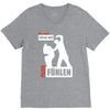 wer nicht h&ouml;ren will muss f&uuml;hlen V-Neck Tee