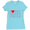 i heart my creepy uncle Ladies Fitted T-Shirt