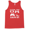 choose your weapon gamer finny retro Tank Top