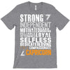 Strong Independent Motivated Capricorn T-Shirt