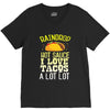 raindrop hot sauce i love tacos a lot V-Neck Tee