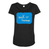 suck it trebek Maternity Scoop Neck T-shirt