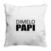dimelo papi nicky jam reggaeton regueton  black Throw Pillow