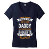 Super Cool Daddy Of A Freaking Awesome Daughter Women's V-Neck T-Shirt