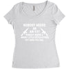 nobody needs an ar 15 Women's Triblend Scoop T-shirt