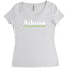 atheism funny retro religion jesus christ believer comic god Women's Triblend Scoop T-shirt