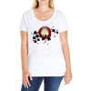 Totoro Japan Cherry Ladies Curvy T-Shirt