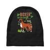 boxer wining Baby Beanies