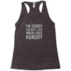 hungry apology Racerback Tank