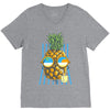 pineapple sunbathe V-Neck Tee