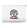 zombie bunny loves brains Accessory Pouches