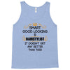 Smart Good Looking Hairstylist Doesnt Get Better Than Tank Top