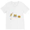 cat olympics V-Neck Tee