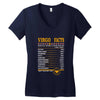 Virgo Facts Zodiac Women's V-Neck T-Shirt