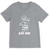 gingerbread man eat me V-Neck Tee