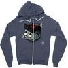 rockabilly by thinkd d55orxl Zipper Hoodie