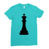 Chess King and Pawn Ladies Fitted T-Shirt
