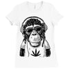 monkey hipster Ladies Fitted T-Shirt