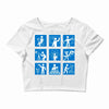brain sports Crop Top