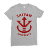 saiyan universty Ladies Fitted T-Shirt