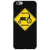 tractor crossing farmer's road warning sign iPhone 6/6s Case