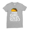 This Girl Loves Tacos Ladies Fitted T-Shirt