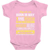 Legends Are Born In May Baby Onesie