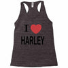 i love harley Racerback Tank