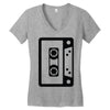 retro cassette Women's V-Neck T-Shirt