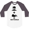 nuke the whales 3/4 Sleeve Shirt