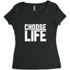 Choose Life Women's Triblend Scoop T-shirt