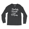 badass feminist cat mom Long Sleeve Shirts
