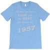best men are born in 1957   60th birthday T-Shirt