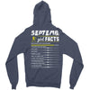 September Girl Facts Libra Zipper Hoodie