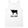 bull shirt funny small humor crude awesome beer tee cool geek nerd hum Tank Top