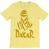 uomo dakar stampa oro moto deserto parigi africa sport T-Shirt