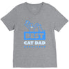 proud cat dad V-Neck Tee