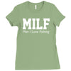 milf man i love fishing funny porn fisherman cool Ladies Fitted T-Shirt