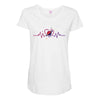 Colorful Space Maternity Scoop Neck T-shirt
