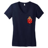 christmas cookie pocket Women's V-Neck T-Shirt
