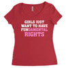 girls just want to have fundamental rights Women's Triblend Scoop T-shirt