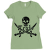 pi rate pirate Ladies Fitted T-Shirt