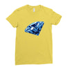 diamond blu Ladies Fitted T-Shirt